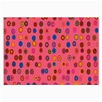 Circles Abstract Circle Colors Large Glasses Cloth (2-Side) Front