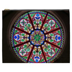 Church Window Window Rosette Cosmetic Bag (xxxl)  by Nexatart