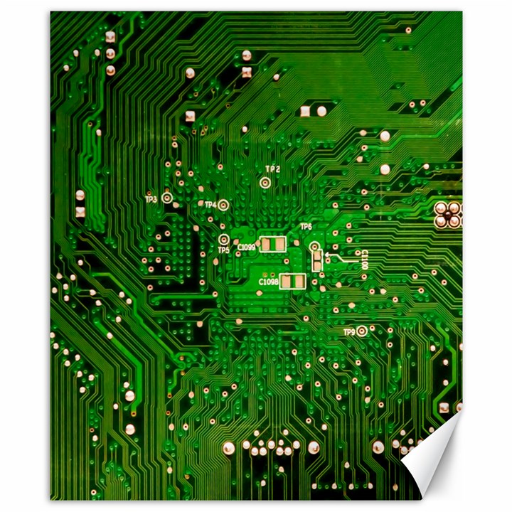 Circuit Board Canvas 8  x 10 