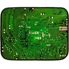 Circuit Board Fleece Blanket (mini) by Nexatart