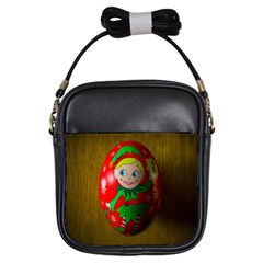 Christmas Wreath Ball Decoration Girls Sling Bags