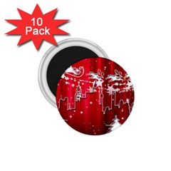 City Nicholas Reindeer View 1 75  Magnets (10 Pack) 