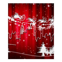 City Nicholas Reindeer View Shower Curtain 60  X 72  (medium) 