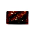 City Silhouette Christmas Star Cosmetic Bag (Small)  Back