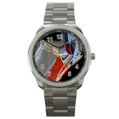 Classic Car Design Vintage Restored Sport Metal Watch by Nexatart