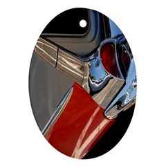 Classic Car Design Vintage Restored Oval Ornament (two Sides) by Nexatart