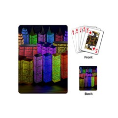 City Metropolis Sea Of Light Playing Cards (mini) 