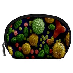 Colorized Pollen Macro View Accessory Pouches (large)  by Nexatart