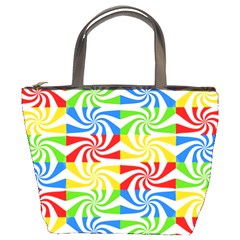 Colorful Abstract Creative Bucket Bags by Nexatart