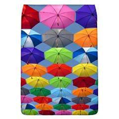 Color Umbrella Blue Sky Red Pink Grey And Green Folding Umbrella Painting Flap Covers (l)  by Nexatart