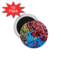 Colorful Graffiti Art 1 75  Magnets (10 Pack)  by Nexatart