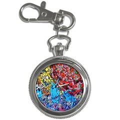 Colorful Graffiti Art Key Chain Watches by Nexatart