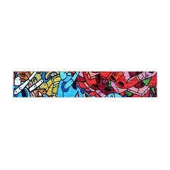 Colorful Graffiti Art Flano Scarf (mini)