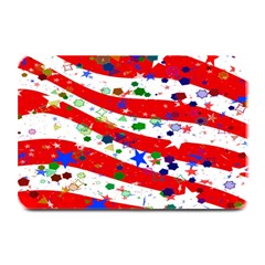 Confetti Star Parade Usa Lines Plate Mats by Nexatart