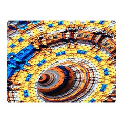 Complex Fractal Chaos Grid Clock Double Sided Flano Blanket (mini) 