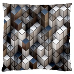 Cube Design Background Modern Standard Flano Cushion Case (two Sides)