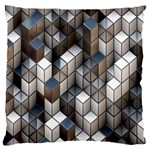 Cube Design Background Modern Standard Flano Cushion Case (Two Sides) Back