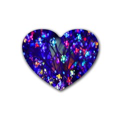 Decorative Flower Shaped Led Lights Heart Coaster (4 Pack)  by Nexatart