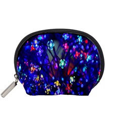 Decorative Flower Shaped Led Lights Accessory Pouches (small)  by Nexatart