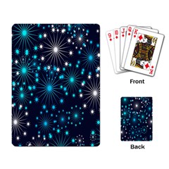 Digitally Created Snowflake Pattern Playing Card