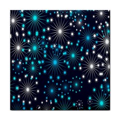 Digitally Created Snowflake Pattern Face Towel by Nexatart