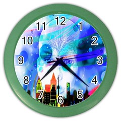 Dirty Dirt Spot Man Doll View Color Wall Clocks