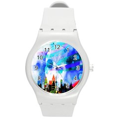 Dirty Dirt Spot Man Doll View Round Plastic Sport Watch (m) by Nexatart