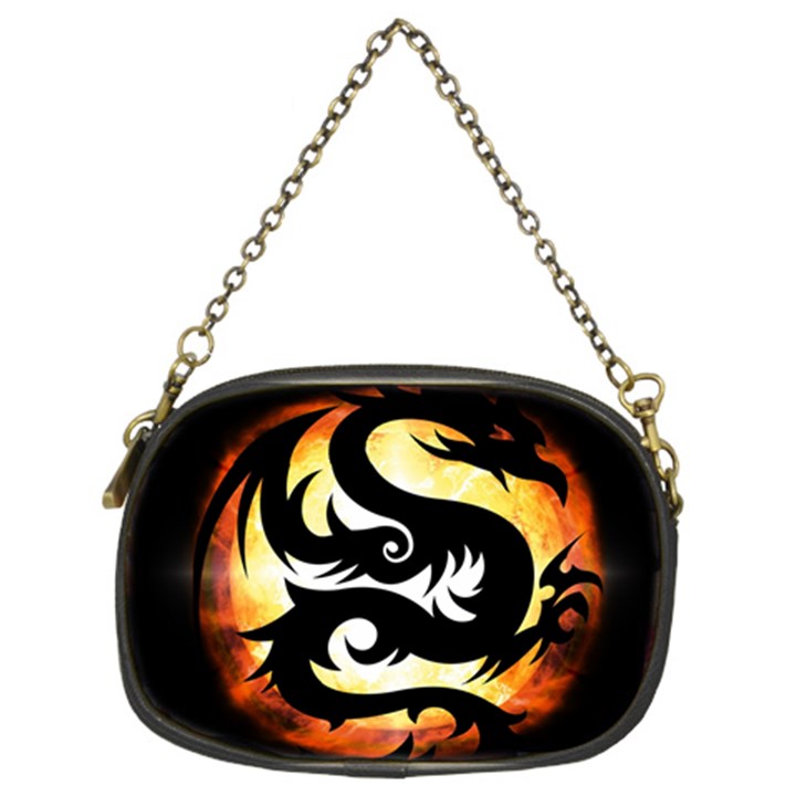 Dragon Fire Monster Creature Chain Purses (Two Sides) 