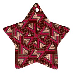 Digital Raspberry Pink Colorful Ornament (star) by Nexatart