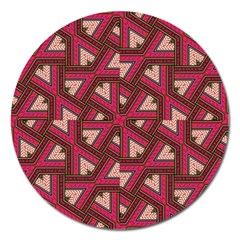 Digital Raspberry Pink Colorful Magnet 5  (round) by Nexatart