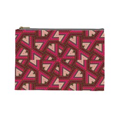 Digital Raspberry Pink Colorful Cosmetic Bag (large)  by Nexatart