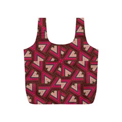 Digital Raspberry Pink Colorful Full Print Recycle Bags (s)  by Nexatart