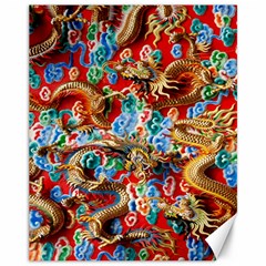 Dragons China Thailand Ornament Canvas 11  X 14   by Nexatart