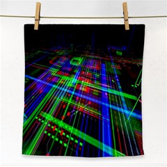 Electronics Board Computer Trace Face Towel