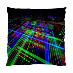 Electronics Board Computer Trace Standard Cushion Case (two Sides) by Nexatart