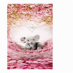 Elephant Heart Plush Vertical Toy Small Garden Flag (two Sides) by Nexatart