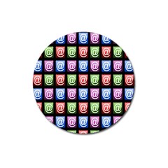 Email At Internet Computer Web Magnet 3  (round) by Nexatart