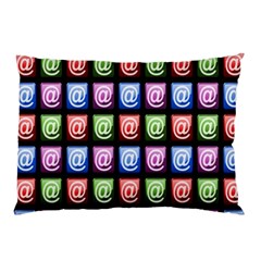 Email At Internet Computer Web Pillow Case by Nexatart