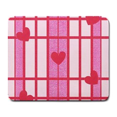 Fabric Magenta Texture Textile Love Hearth Large Mousepads by Nexatart