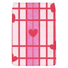 Fabric Magenta Texture Textile Love Hearth Flap Covers (s)  by Nexatart