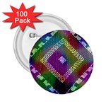 Embroidered Fabric Pattern 2.25  Buttons (100 pack)  Front