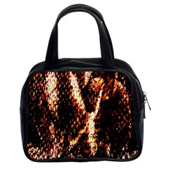 Fabric Yikes Texture Classic Handbags (2 Sides)