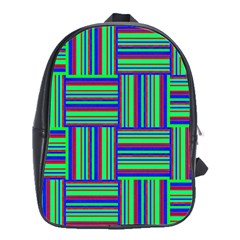 Fabric Pattern Design Cloth Stripe School Bags(large)  by Nexatart