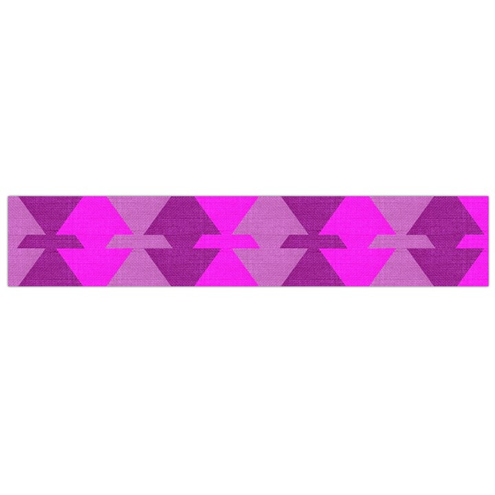 Fabric Textile Design Purple Pink Flano Scarf (Large)