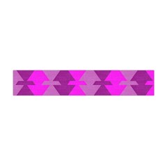 Fabric Textile Design Purple Pink Flano Scarf (mini) by Nexatart