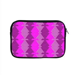 Fabric Textile Design Purple Pink Apple Macbook Pro 15  Zipper Case by Nexatart