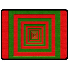 Fabric Texture 3d Geometric Vortex Double Sided Fleece Blanket (large)  by Nexatart