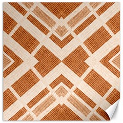 Fabric Textile Tan Beige Geometric Canvas 16  x 16  
