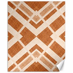 Fabric Textile Tan Beige Geometric Canvas 16  x 20  