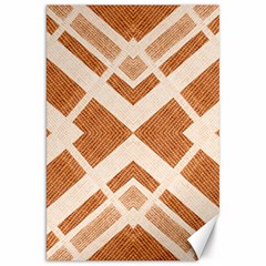 Fabric Textile Tan Beige Geometric Canvas 20  x 30  